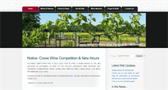 Desktop Screenshot of cowiewinecellars.com